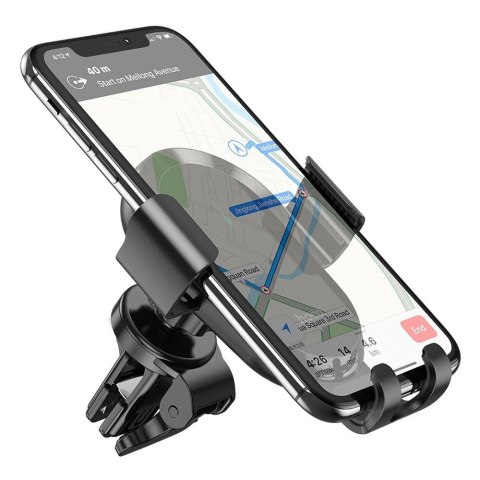 Uchwyt na telefon do samochodu indukcyjny Hoco 15 W do kratki CA105 czarny