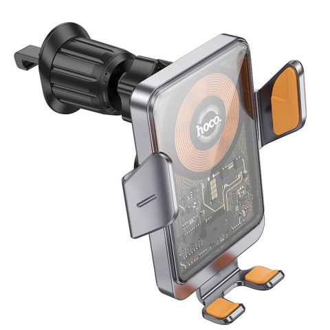 Uchwyt na telefon do samochodu indukcyjny Hoco 15 W do kratki HW7 szary