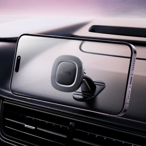Uchwyt na telefon do samochodu magnetyczny Hoco do deski H73 czarno szary