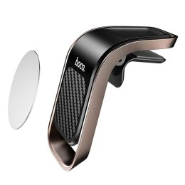 Uchwyt na telefon do samochodu magnetyczny Hoco do kratki CA74 czarno szary