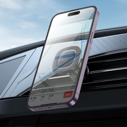 Uchwyt na telefon do samochodu magnetyczny Hoco do kratki H72 czarno szary