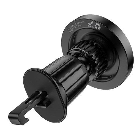 Uchwyt na telefon do samochodu magnetyczny zgodny z MagSafe Hoco do kratki H56 czarny