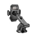 Uchwyt na telefon do samochodu uniwersalny Hoco do szyby / deski H15 czarny