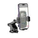 Uchwyt na telefon do samochodu uniwersalny Hoco do szyby / deski H15 czarny