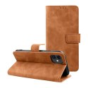 Etui z klapką na iPhone 12 / 12 PRO Tender Book brązowe