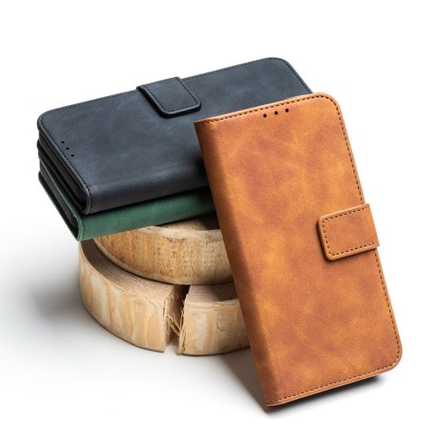 Etui z klapką na iPhone 12 / 12 PRO Tender Book brązowe