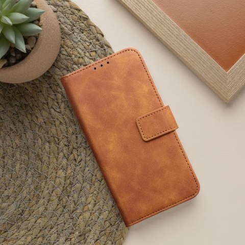 Etui z klapką na iPhone 14 Tender Book brązowe