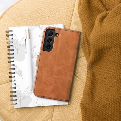 Etui z klapką na Samsung A52 5G / A52 LTE ( 4G ) / A52s 5G Tender Book brązowe
