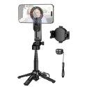 Live stand Hoco z magnetycznym oraz uniwersalnym mocowaniem z pilotem bezprzewodowym K27 PRO czarny