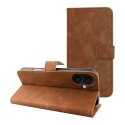 Etui z klapką na iPhone 16 PLUS Tender Book brązowe