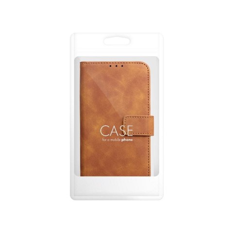 Etui z klapką na iPhone 16 PLUS Tender Book brązowe