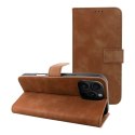 Etui z klapką na iPhone 16 PRO MAX Tender Book brązowe