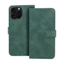 Etui z klapką na iPhone 16 PRO MAX Tender Book zielone