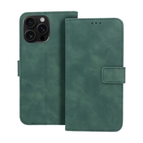 Etui z klapką na iPhone 16 PRO MAX Tender Book zielone