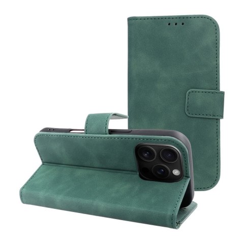 Etui z klapką na iPhone 16 PRO Tender Book zielone