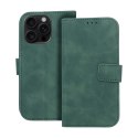 Etui z klapką na iPhone 16 PRO Tender Book zielone