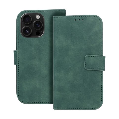 Etui z klapką na iPhone 16 PRO Tender Book zielone