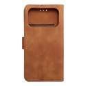 Etui z klapką na iPhone 17 PRO Tender Book brązowe