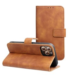 Etui z klapką na iPhone 17 Tender Book brązowe