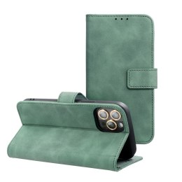 Etui z klapką na Samsung A06 Tender Book zielone