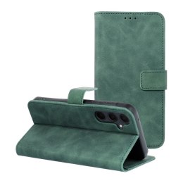 Etui z klapką na Samsung A35 5G Tender Book zielone