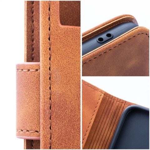 Etui z klapką na Samsung A56 5G Tender Book brązowe