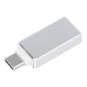 Adapter OTG USB A 3.0 (żeński) do Typ C (męski) biały