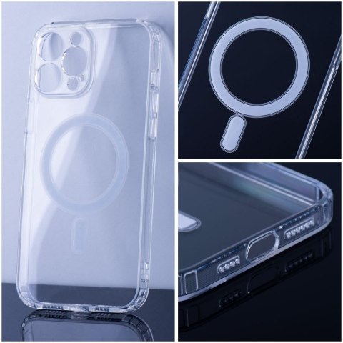 Futerał do iPhone 15 Clear Mag Cover (STR / CAMERA PROTECTION) zgodny z MagSafe transparentny