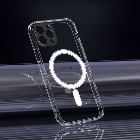 Futerał do iPhone 15 Clear Mag Cover (STR / CAMERA PROTECTION) zgodny z MagSafe transparentny
