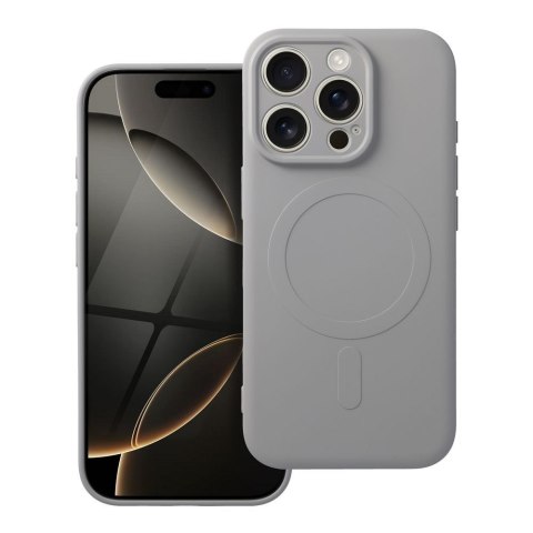 Futerał do iPhone 16 PRO Silicone Mag Cover zgodny z MagSafe tytanowy