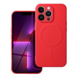 Futerał do iPhone 17 AIR Silicone Mag Cover zgodny z MagSafe czerwony