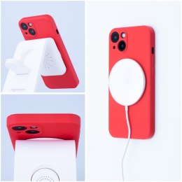 Futerał do iPhone 17 AIR Silicone Mag Cover zgodny z MagSafe czerwony