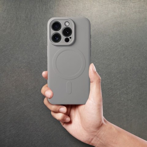 Futerał do iPhone 17 PRO MAX Silicone Mag Cover zgodny z MagSafe tytanowy
