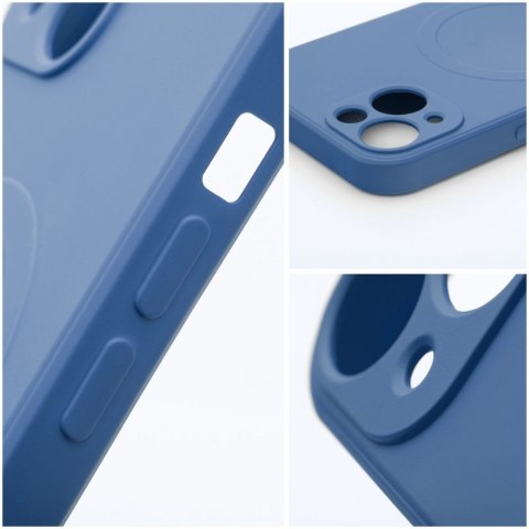 Futerał do Samsung S24 Silicone Mag Cover zgodny z MagSafe niebieski