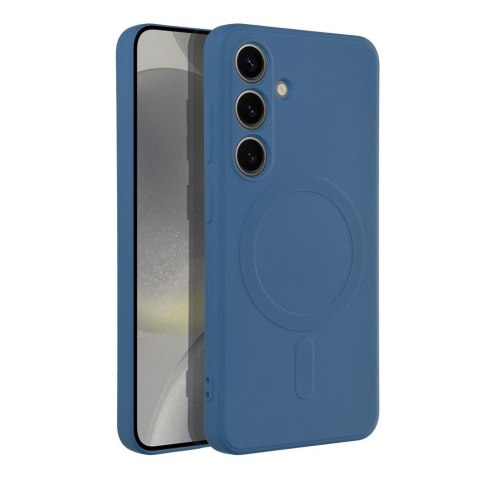 Futerał do Samsung S24 Silicone Mag Cover zgodny z MagSafe niebieski