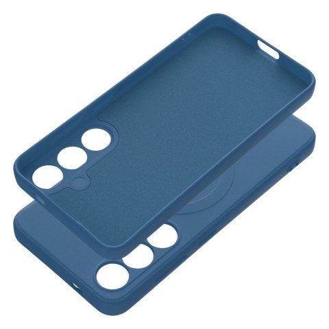 Futerał do Samsung S24 Silicone Mag Cover zgodny z MagSafe niebieski