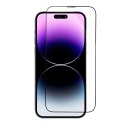 5D Full Glue Tempered Glass - do iPhone 16 Pro / 17 / 17 Pro czarny + aplikator