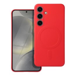 Futerał do Samsung S25 FE Silicone Mag Cover zgodny z MagSafe czerwony