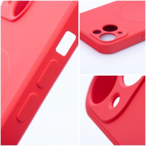 Futerał do Samsung S25 FE Silicone Mag Cover zgodny z MagSafe czerwony