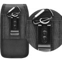 Kabura uniwersalna do paska OXFORD pionowa model 1 do IPHONE 5 / 5S / 5SE / 5C / OPPO A71 czarna