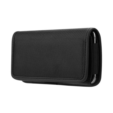 Kabura uniwersalna do paska OXFORD pozioma model 1 do IPHONE 5 / 5S / 5SE / 5C / OPPO A71 czarna