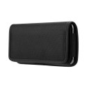 Kabura uniwersalna do paska OXFORD pozioma model 2 do IPHONE 6 / 7 / 8 / 12 MINI / 13 MINI / SAMSUNG A40 / S5 czarna