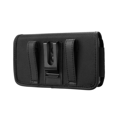 Kabura uniwersalna do paska OXFORD pozioma model 2 do IPHONE 6 / 7 / 8 / 12 MINI / 13 MINI / SAMSUNG A40 / S5 czarna