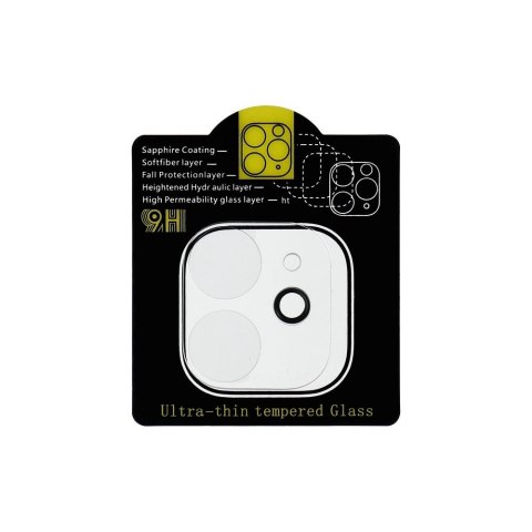 Szkło hartowane 5D Full Glue do aparatu - do iPhone 11 Transparent