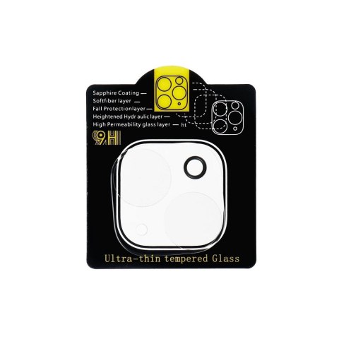 Szkło hartowane 5D Full Glue do aparatu - do iPhone 15 Plus Transparent
