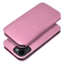 Etui z klapką na iPhone 16 PLUS Dual Pocket Book jasnoróżowe