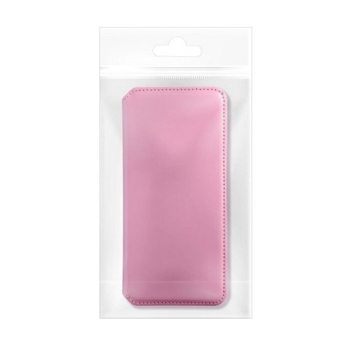 Etui z klapką na iPhone 16 PLUS Dual Pocket Book jasnoróżowe