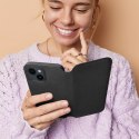 Etui z klapką na Samsung A15 5G Dual Pocket Book czarne