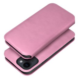 Etui z klapką na Samsung A25 5G Dual Pocket Book jasnoróżowe