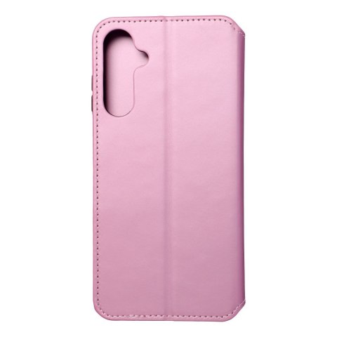 Etui z klapką na Samsung A25 5G Dual Pocket Book jasnoróżowe